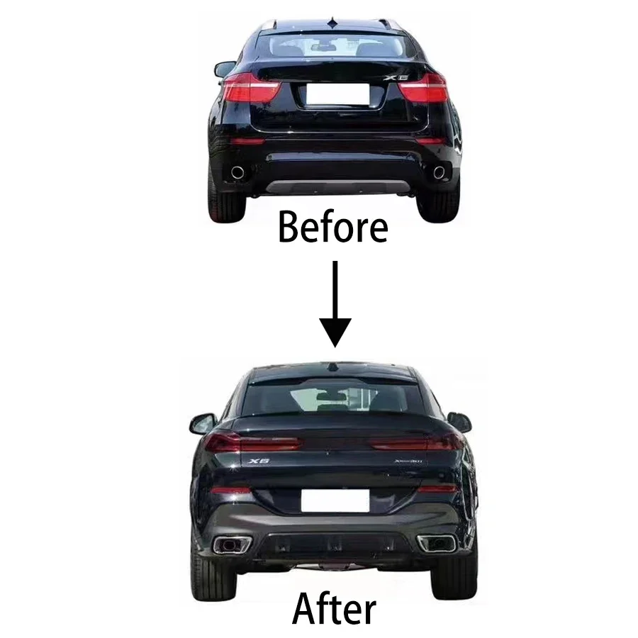 X6 E71 наушники на колесах G06 LCI MT стильная ступня 2009-2014 бампер искусственная челка