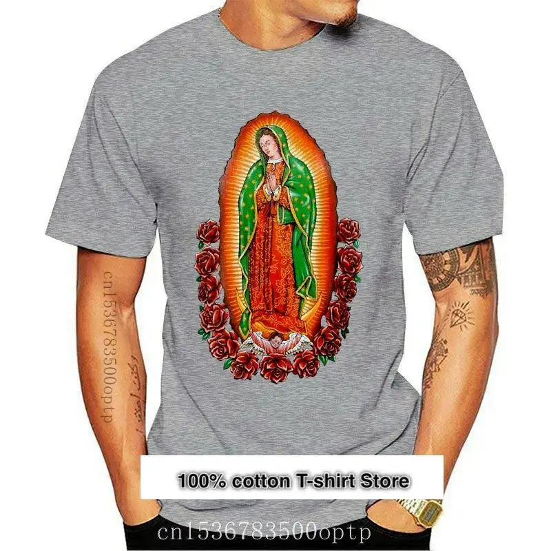 

Camisetas a la moda para hombre, camisa с графическим религиозным принтом, вирген Мария, вирген Гуадалупе, 2021, nueva, 2017