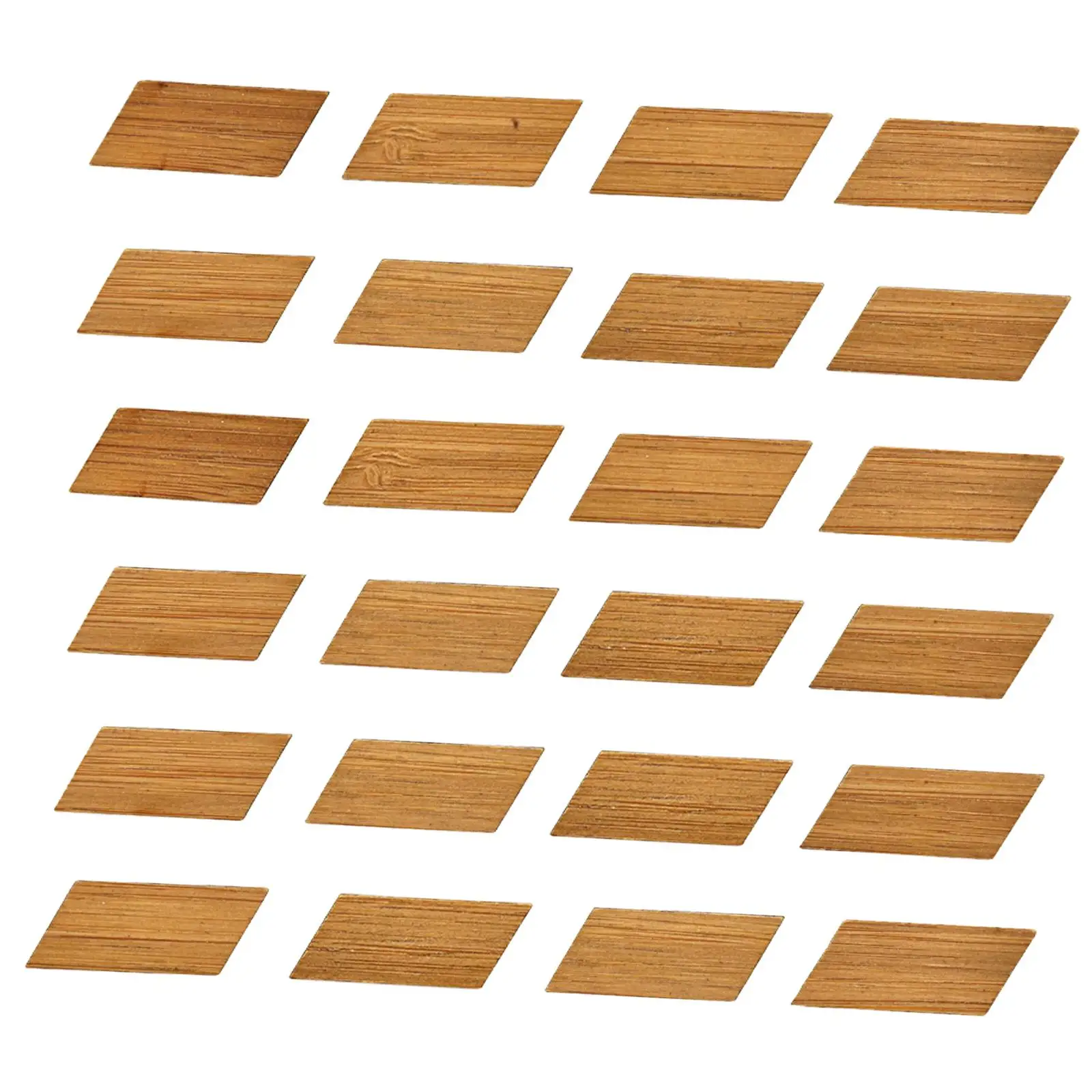 

24 Pieces 1/12 Dollhouse Bamboo Patchwork Flooring Life Scene Decoration