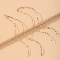 925 sliver needle stud earrings geometric ear line metal studs earring trendy fashion jewelry for women ins style wholesale gift
