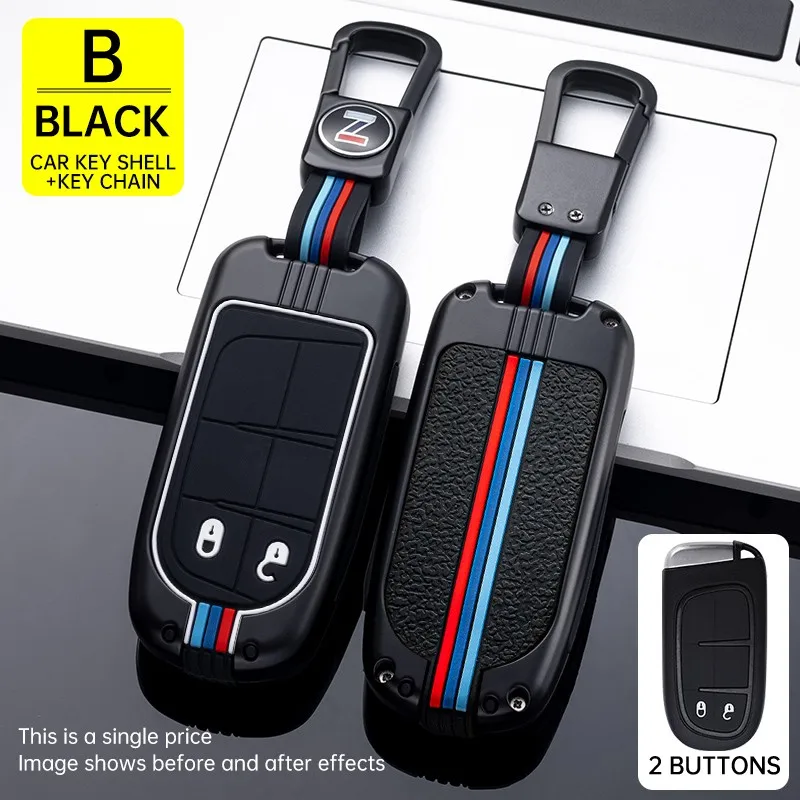 

Car key cover case Fob For Jeep Renegade Compass Grand Cherokee For Chrysler 300C Wrangler Dodge Car Accessaries Keychain
