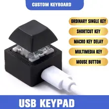 One-key Shortcut Keyboard USB Custom Programmable Macro Mechanical Keyboard Hot Key Mouse One Key Button Mini Keypad