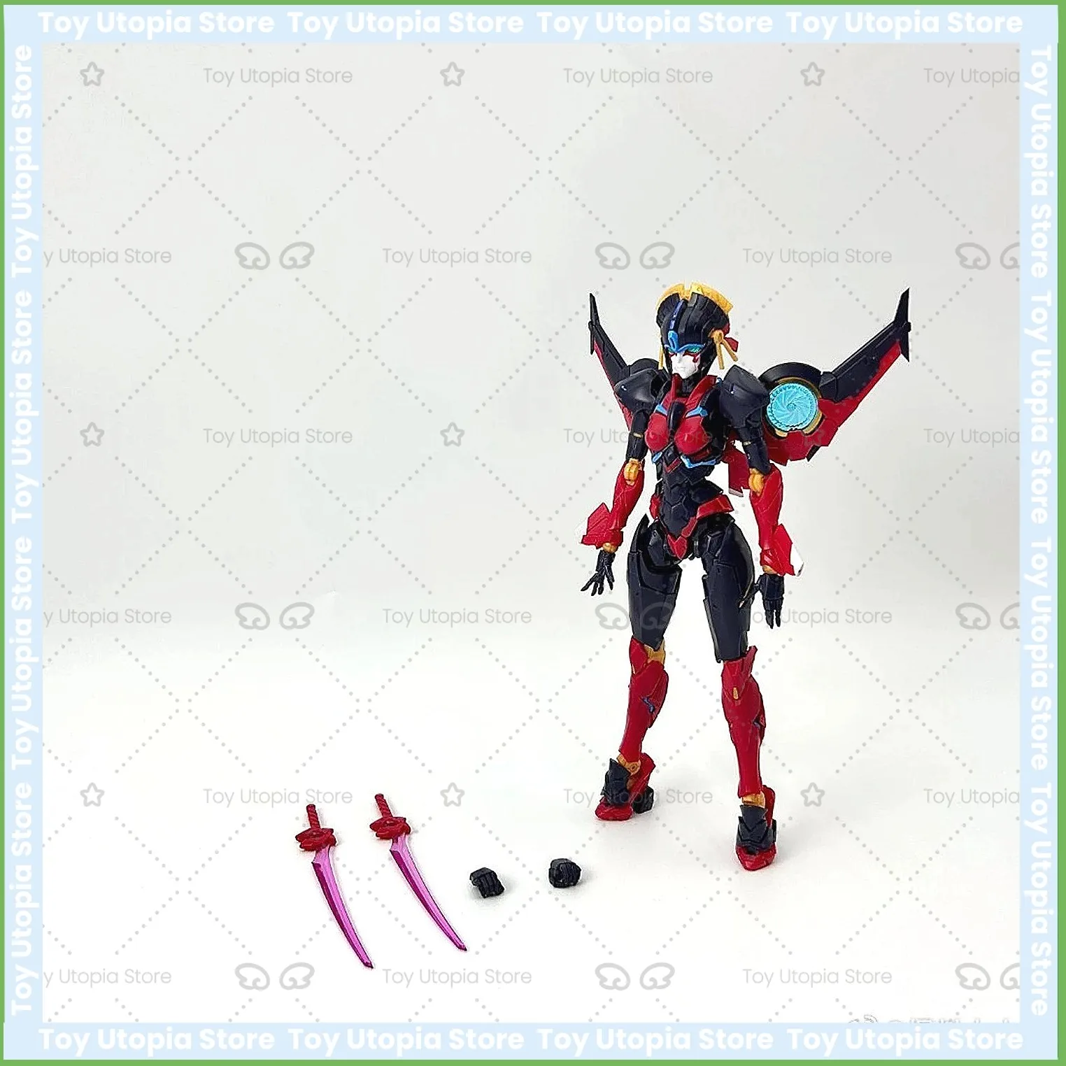 Фото Трансформируемая фигурка MD004 KO RIOBOT Windblade, модель робота из литого металла, 7,8 дюйма, с подвижными суставами, коллекционный подарок №3