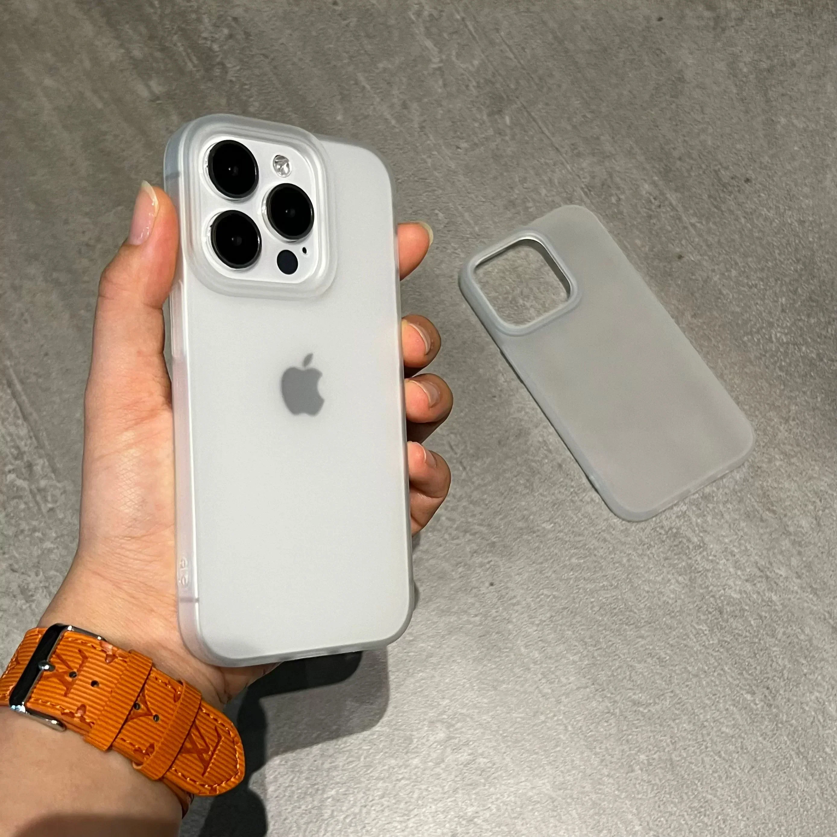 Фото Роскошный матовый мягкий силиконовый чехол для телефона для iPhone 16, 15, 14, 13, 12, 11 Pro X Max 16 Plus, прозрачный резиновый гелевый противоударный чехол №4