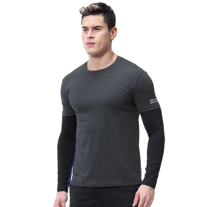 Men's Summer Tracksuits Gym Training Fitness Clothes Loose Quick Dry Short Sleeve T-Shirt Basketball Running Sweat Sportswear