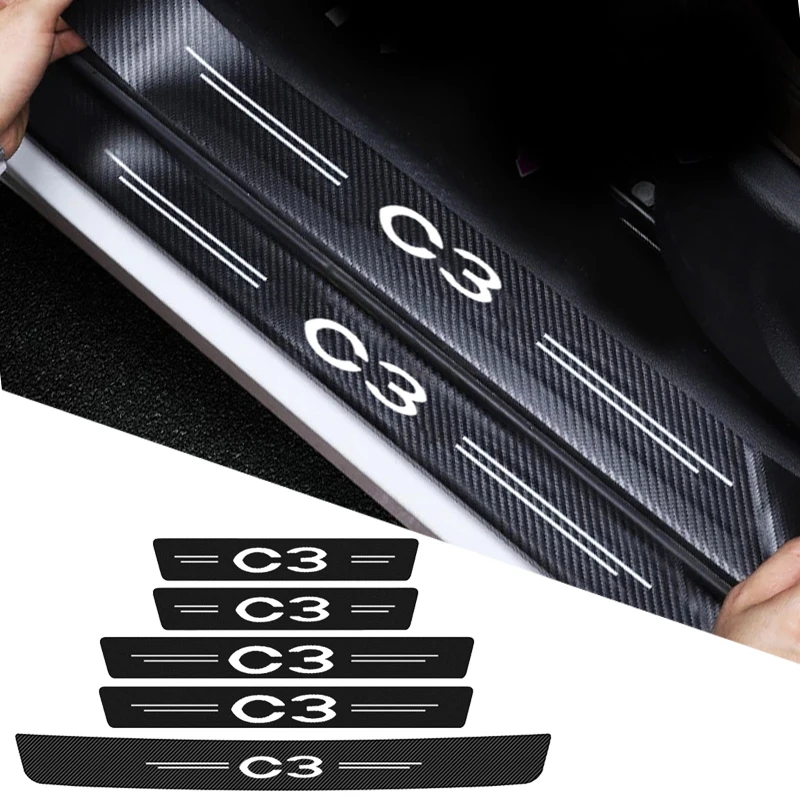 

5 шт., наклейки на пороги автомобильной двери