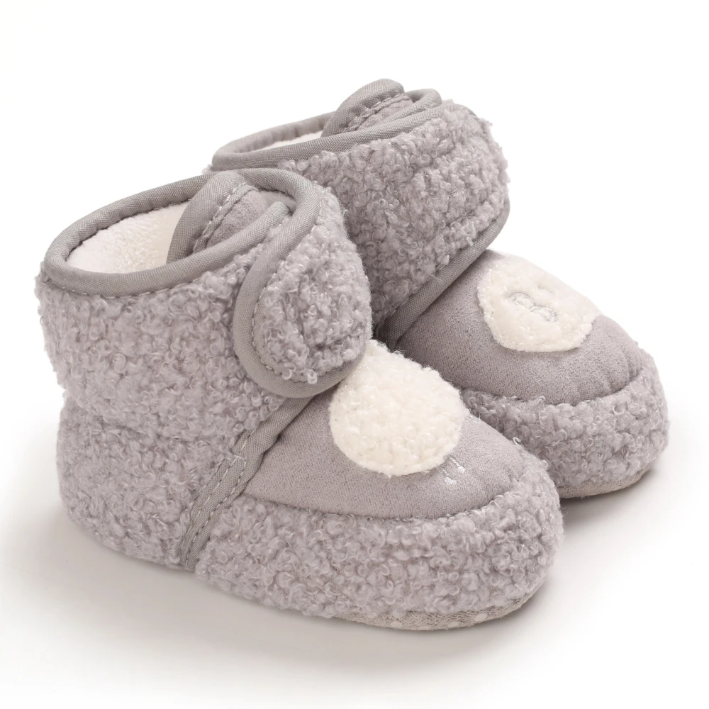 

2022 Newborn Infant Baby Boy Girls Snow Boots Winter Warm Baby Shoes Cartoon Plush Ankle Boots