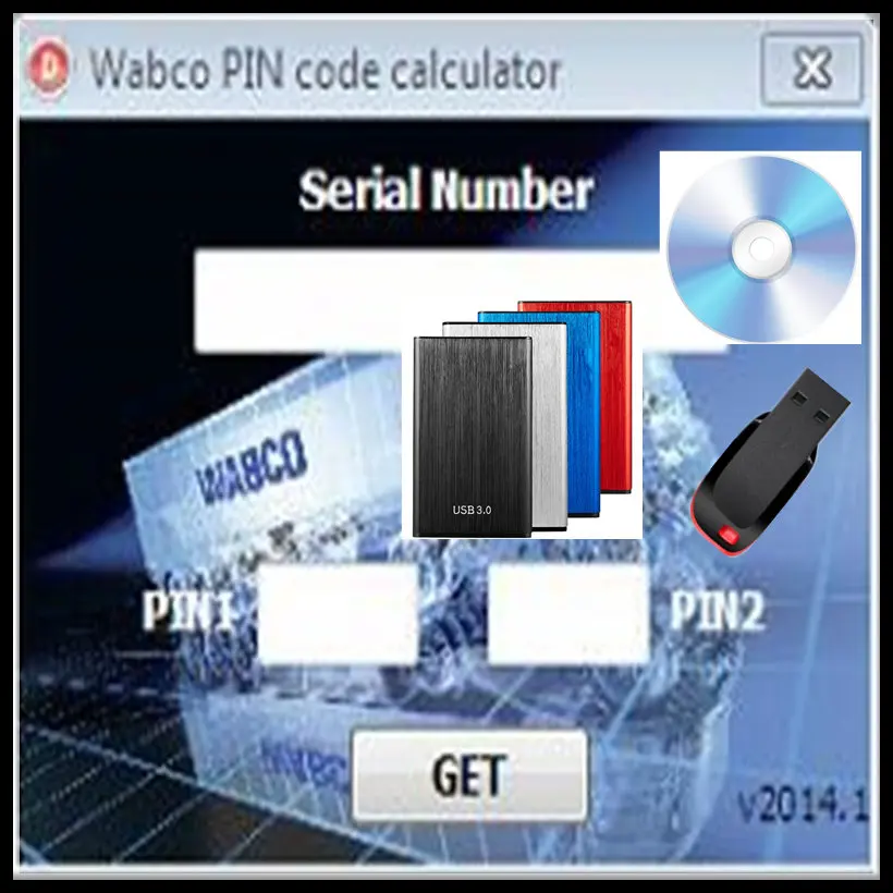 Горячая Распродажа, диагностическое программное обеспечение для Wabco PIN, калькулятор кода PIN1 PIN2, активатор Keygen