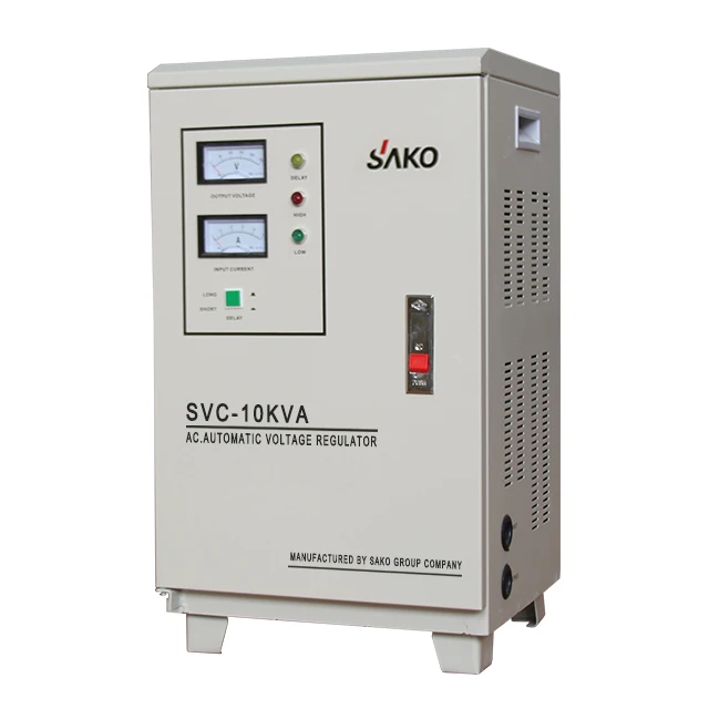 

Factory Price 10KVA Warranty 1 year intelligent automatic AC220V voltage stabilizer/regulator