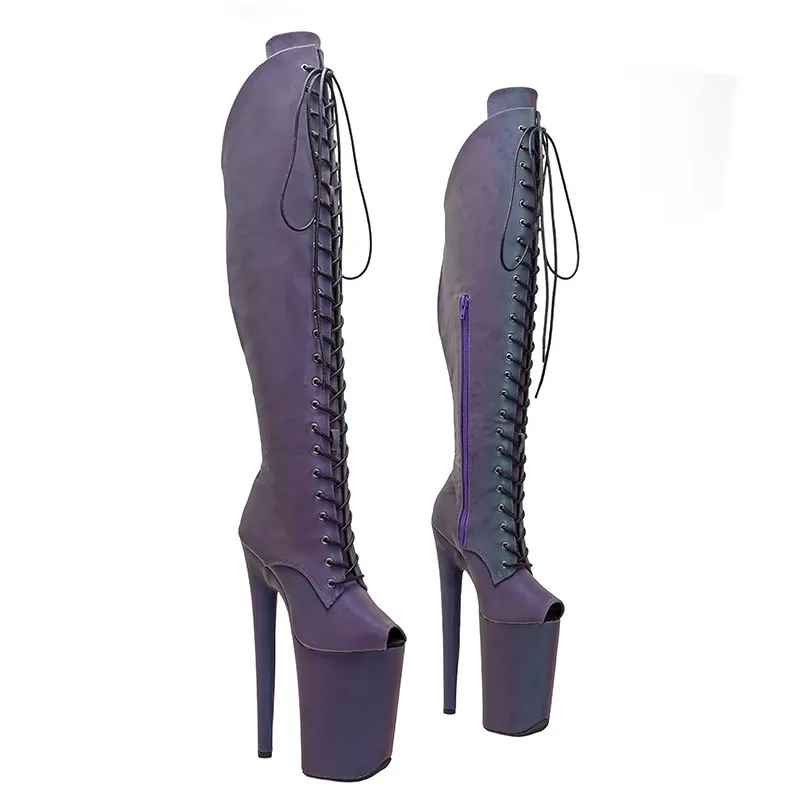 Auman Ale/Новинка 23 см/9 дюймов голографическая верхняя часть с открытым носком