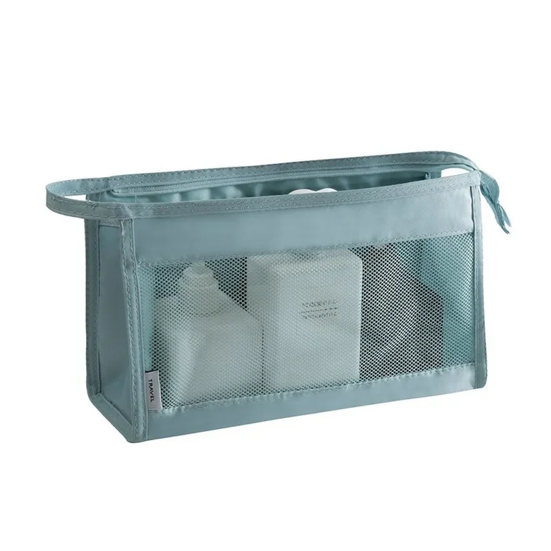 

Корейская версия, дорожная косметичка, саржевая Сетчатая Сумка для мытья, портативная подвесная сумка для хранения