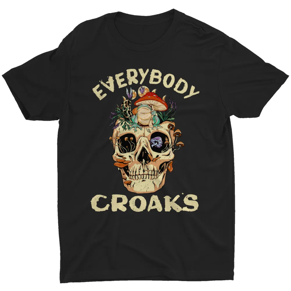 Забавные летние футболки для мужчин и женщин с рисунком лягушки гриба черепа