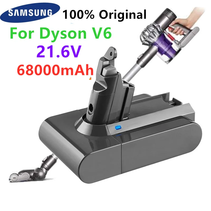 

100% New Dyson V6 68000mAh 21.6V Li-ion Battery for Dyson V6 DC58 DC59 DC61 DC62 DC74 SV07 SV03 SV09 Vacuum Cleaner Battery