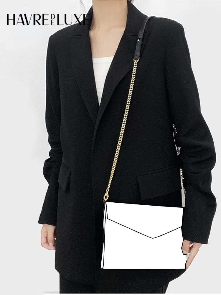 Roland Envelope Clutch Transformation Chain Do Not Fade Metal Up Town Bag Crossbody Shoulder Strap Single-purchase Accessories