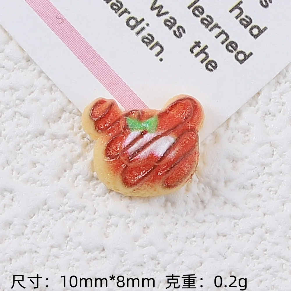 20 шт./лот 3D моделирование мультяшная еда подвески для ногтей смола сладкий хлеб
