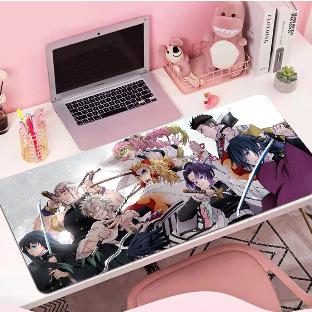 

Anime Demon Slayer Kimetsu No Yaiba Mouse Pad Gaming XL HD Computer Mousepad XXL Office Natural Rubber Carpet Laptop Table Mat