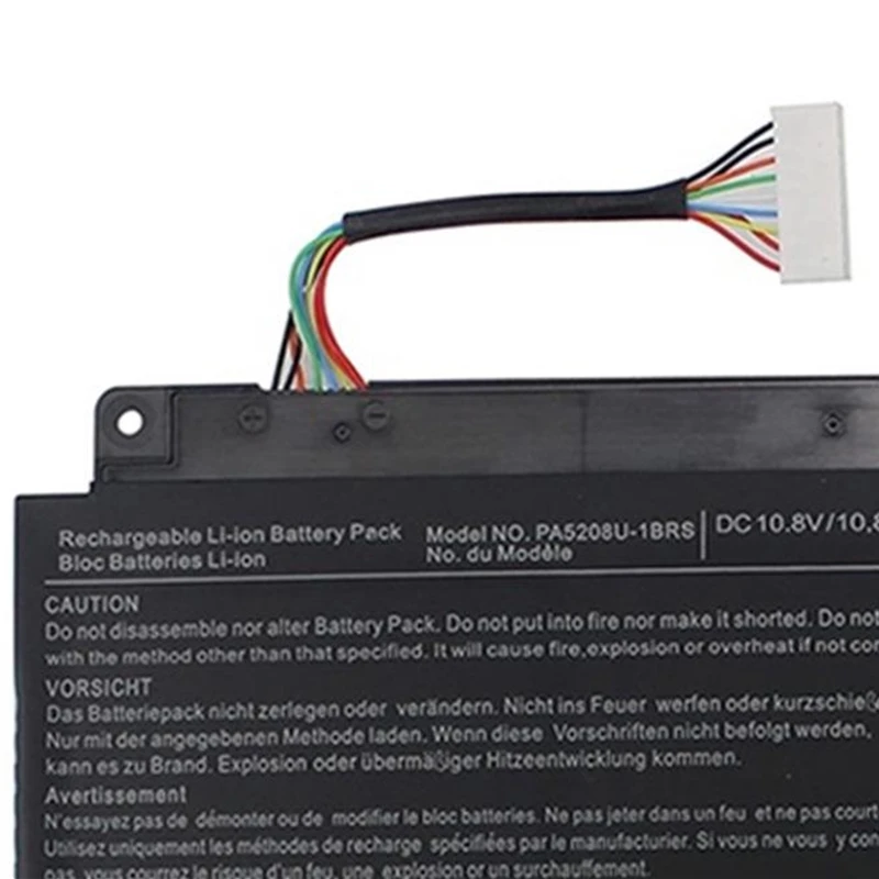 Фото Аккумулятор PA5208U-1BRS для Toshiba Satellite L55W C5150 C5153 C5258 C5320 P55W C5200X C5212 C5314 Radius 14 E45W C4200X 15 P50W №2