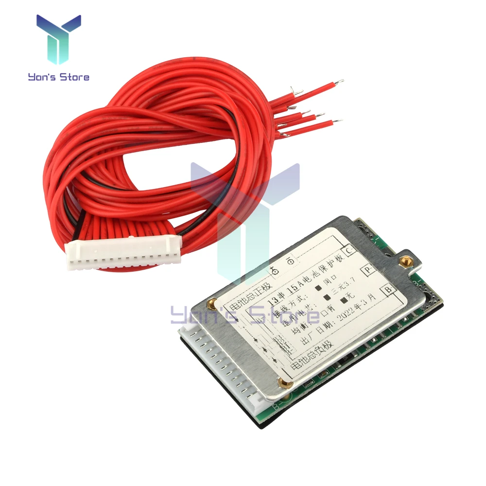 

13S Ternary 48V Same Port 15A Without Balanced Lithium Battery Protection Board BMS PCB Board