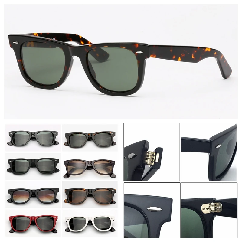 

TOP Quality Luxury 2140 Square Sunglasses Men Women Acetate Frame with Real Glass Lenses Sun Glasses for Male Gafas De Sol Mujer