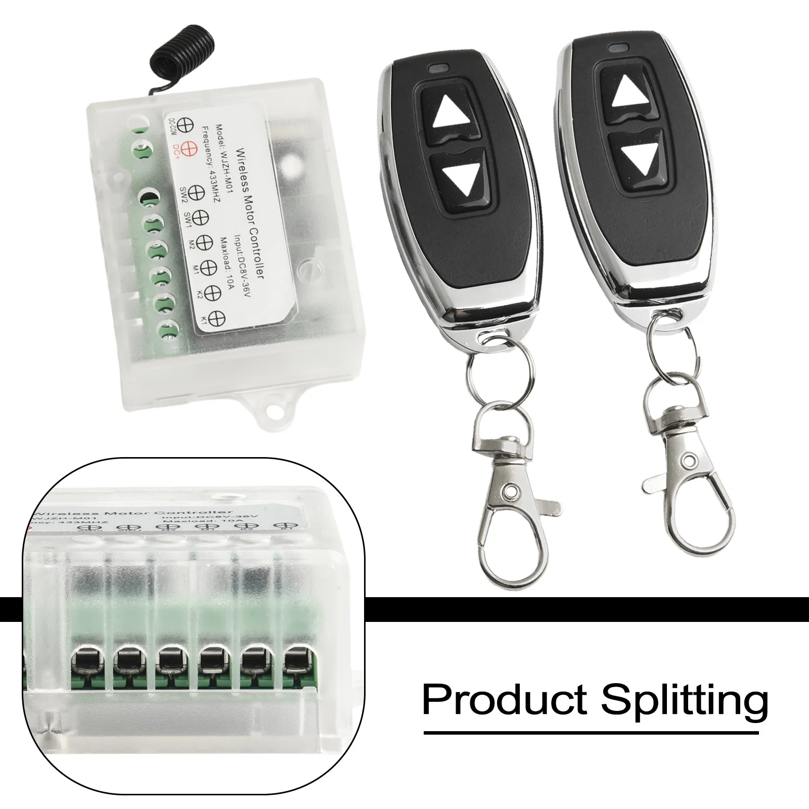 Беспроводной контроллер двигателя постоянного тока 433 МГц 8-36 В дистанционный