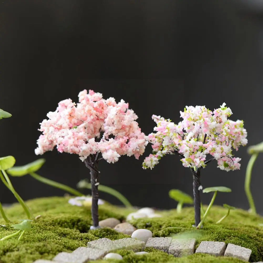 

Micro Landscape Ornaments Artificial Tree Simulation Garden Crafts Home Decoration Arrangement Blossom Diy Flower U3u7