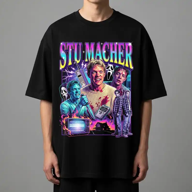 Футболка унисекс Stu Macher Matthew Lillard Collage, мерч по фильмам 90-х в стиле ретро, винтажная футболка с изображением фильма-слэшера, футболка для фанатов хорроров (art.: 3920dbf07f933) - 3920dbf07f933