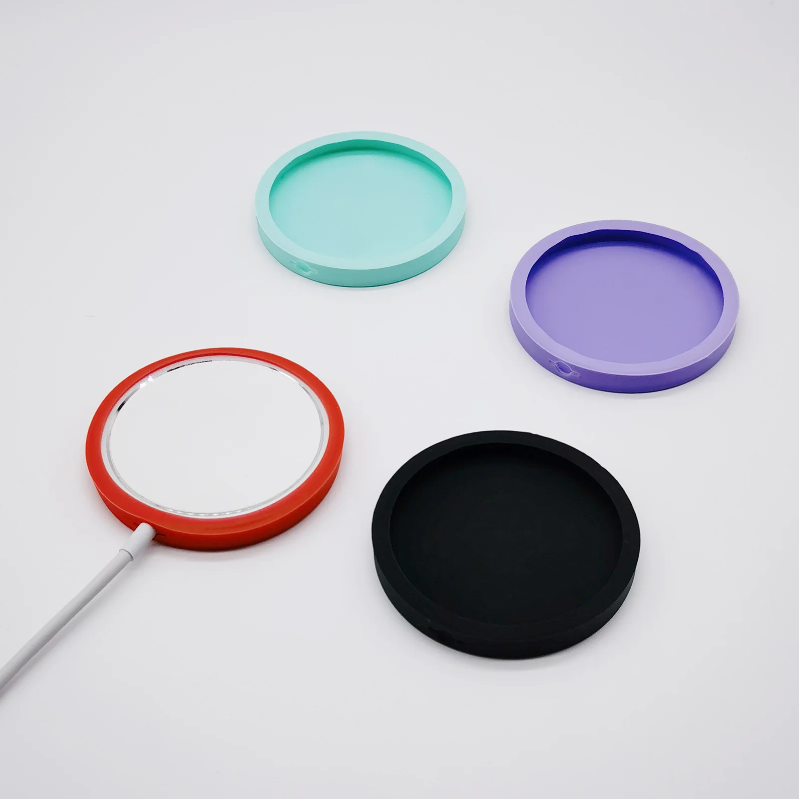 

1PC Soft Silicone Phone Wireless Charger Adapter Protective Case Cover For Apple MagSafe. iPhone New Accessories Wholesale