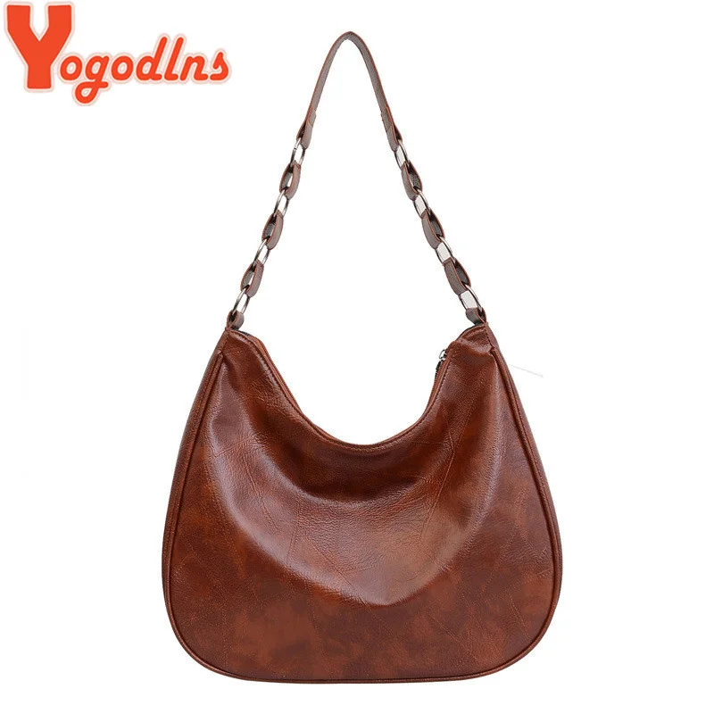 

Women Shoulder Bag Luxury Design PU Leather Handbag Top-handle Hobo Bags Fashion Brand Large Capacity Shopper Totes