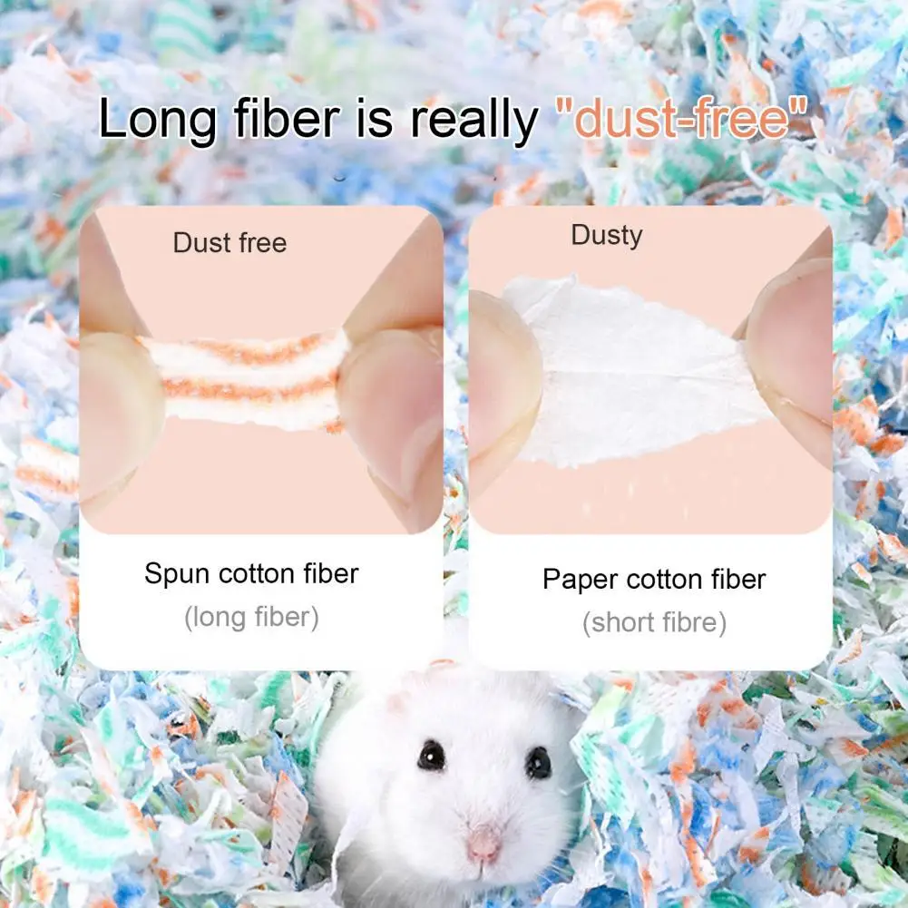 

300g Eco-friendly Hamster Rabbit House Filler Padding Litter Soft Hamster Filler Strong Hygroscopicity Pet Supplies