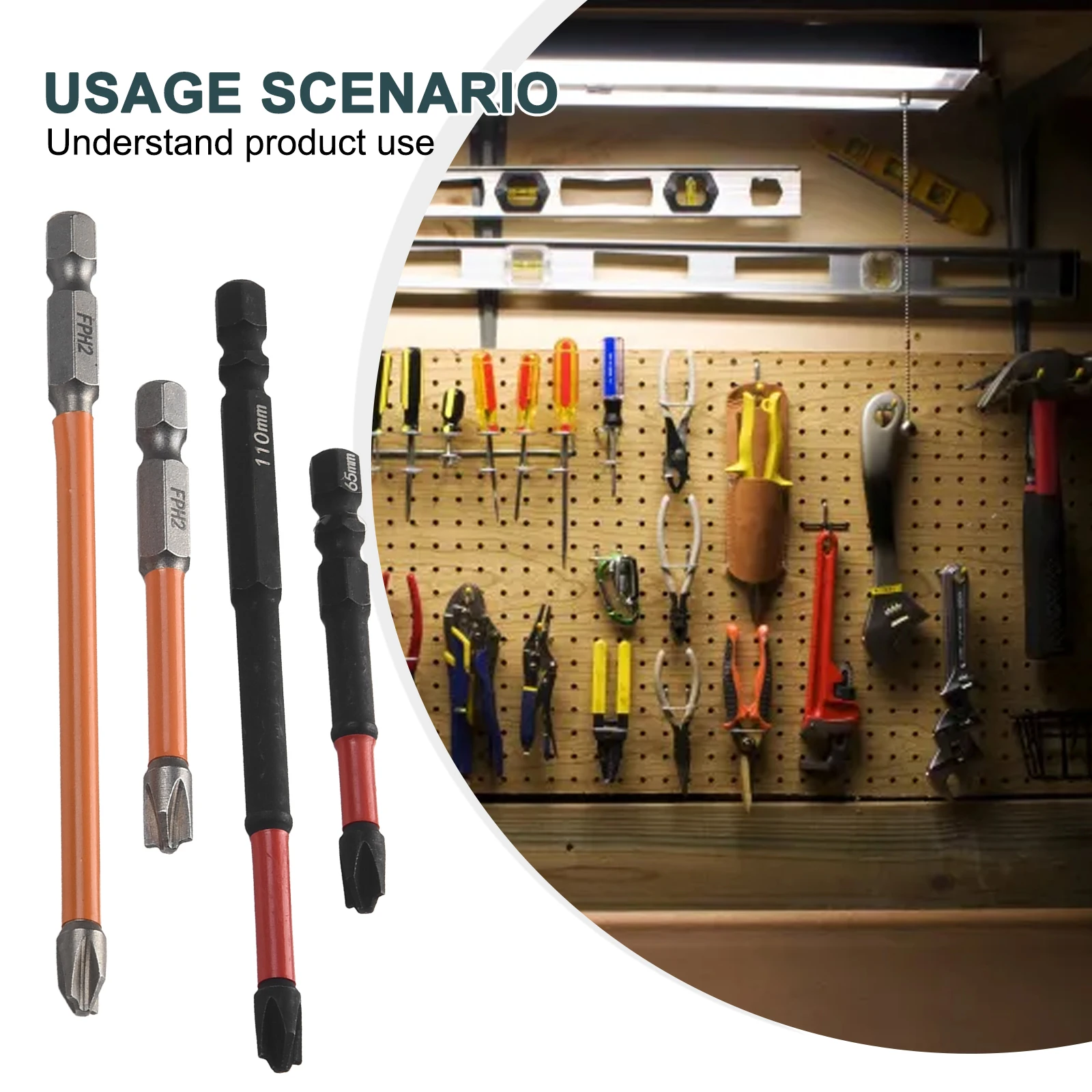 

4pcs Special Cross Screwdriver Bit FPH2 For Socket Switch Circuit Breakers Screwdriver Bit Orange Red Black Grey For Electrician