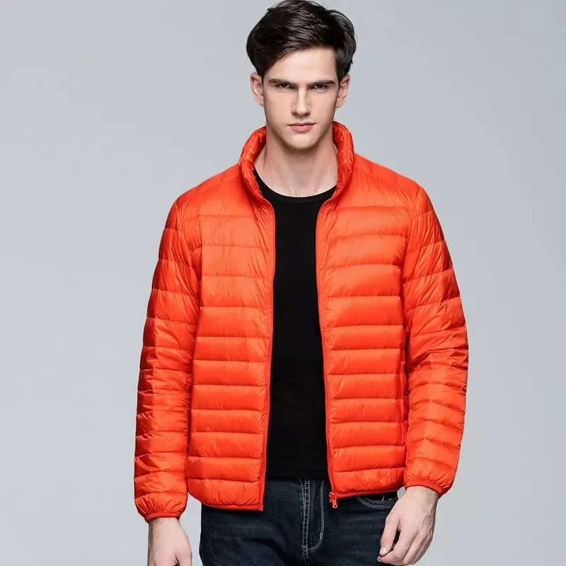 Men's Jackets Upright Collar Short Down Jacket for Male Outer Wear Clothing Garment 2022 Brand Autumn Winter
