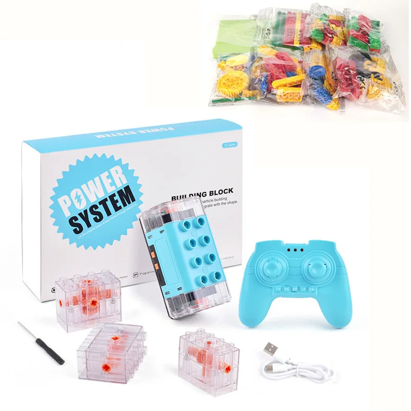 

Power Functions 2.4G wireless Remote Control Motors Kit fit for 9656 45002 Tech Machines Large Particle Building Blocks Set Toys