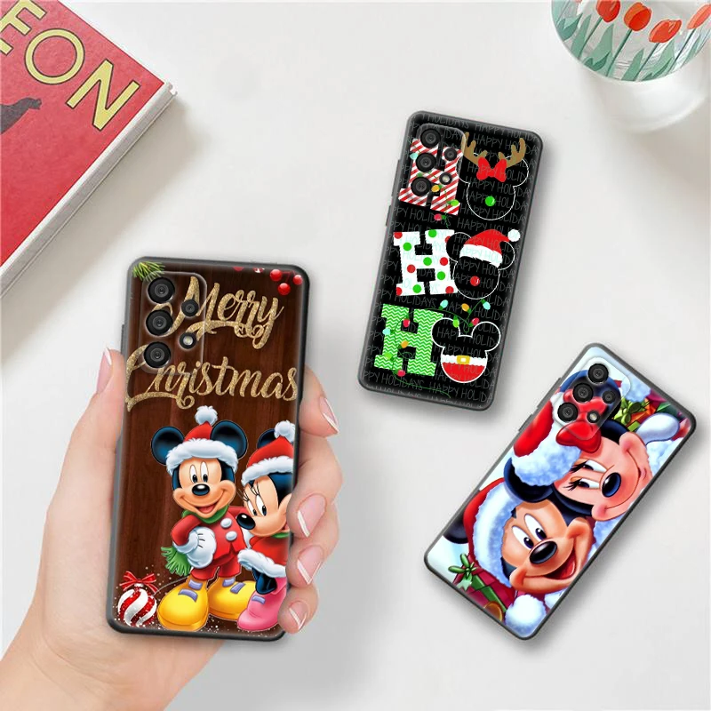 

Disney christmas mickey mouse For Samsung A73 A72 A71 A53 A52 A51 A42 A33 A32 A23 A22 A21S A13 A12 A03 A02 Black Phone Case