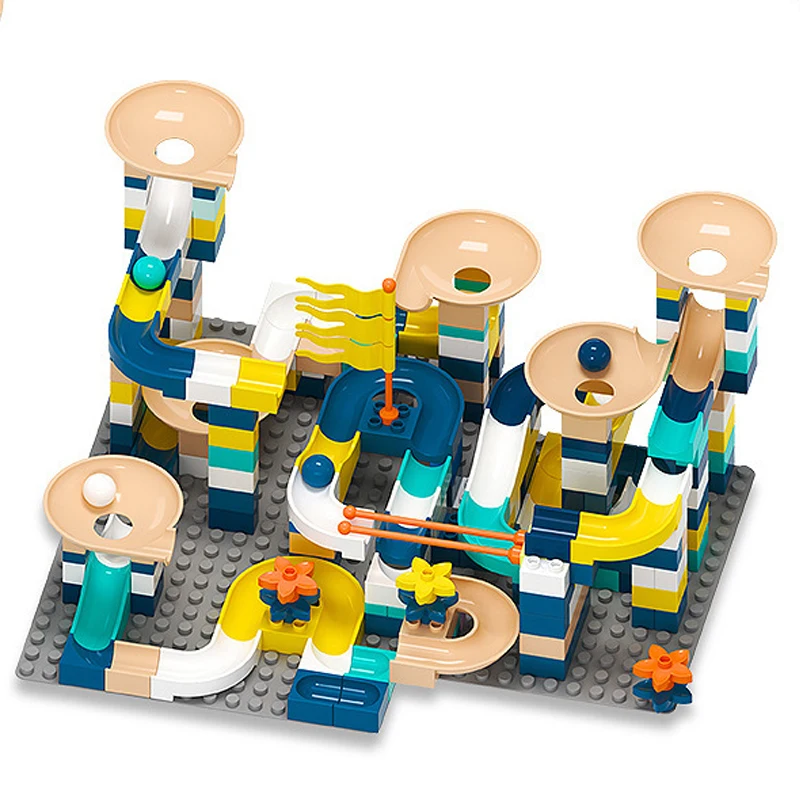 

340 шт., Детский конструктор «гоночная трасса»