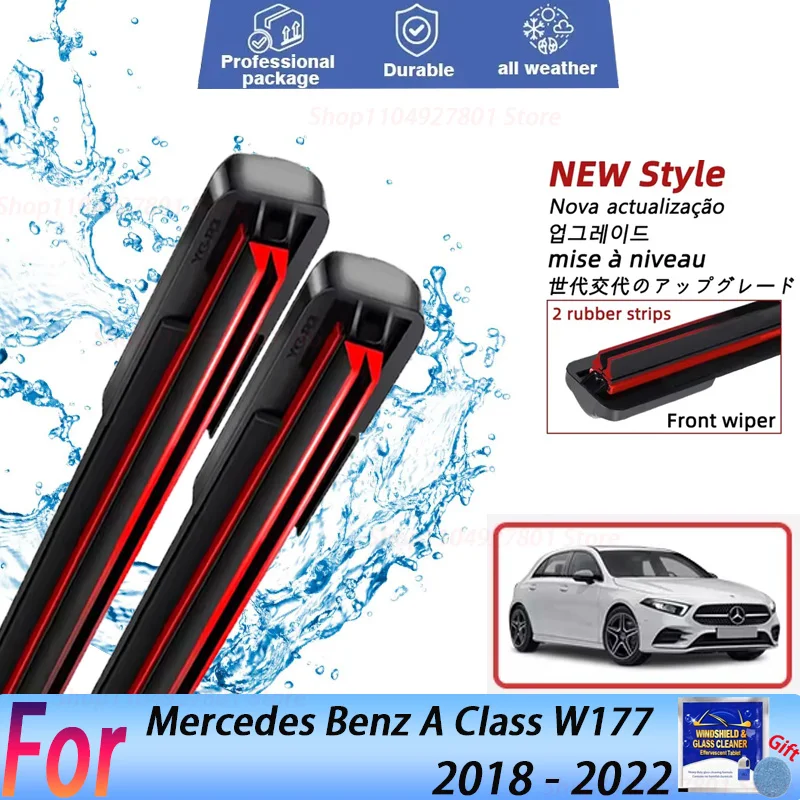 

Передняя щетка стеклоочистителя для Mercedes Benz A Class W177 2018-2022 Аксессуары для лобового стекла A180 A200 A220 A250 180 2019