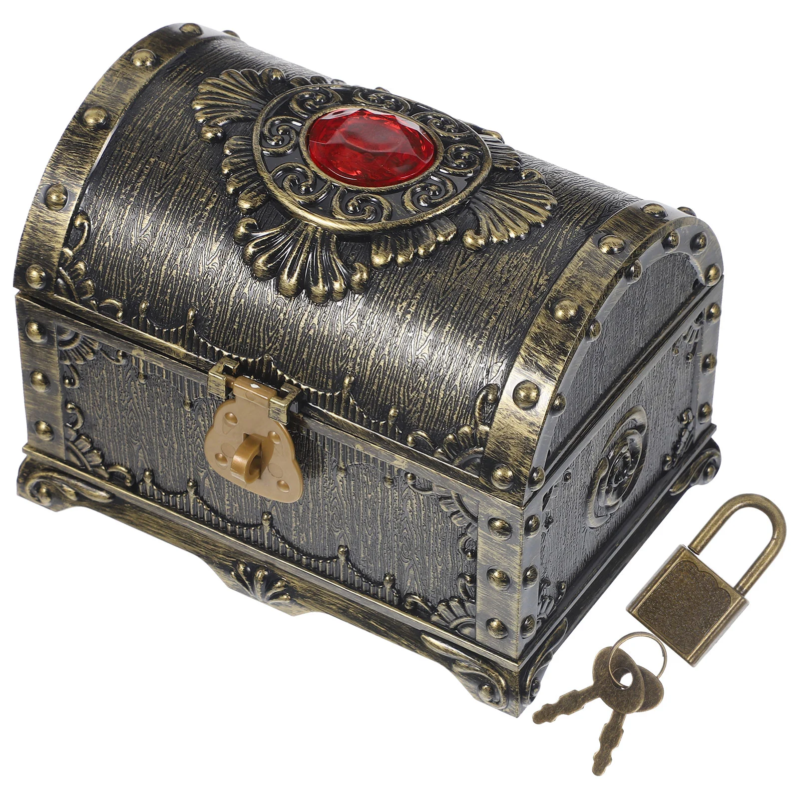

Retro Pirate Treasure Box Vintage Plastic Multi-functional Jewelry Box