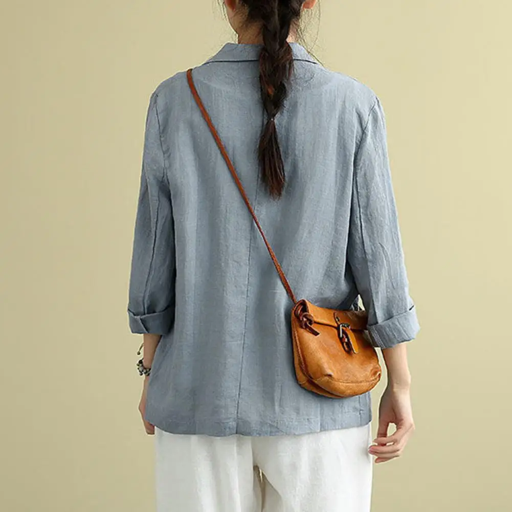 

Office Blazer Stylish Lapel Comfy Women Oversized Loose Suit Jacket Female Clothing