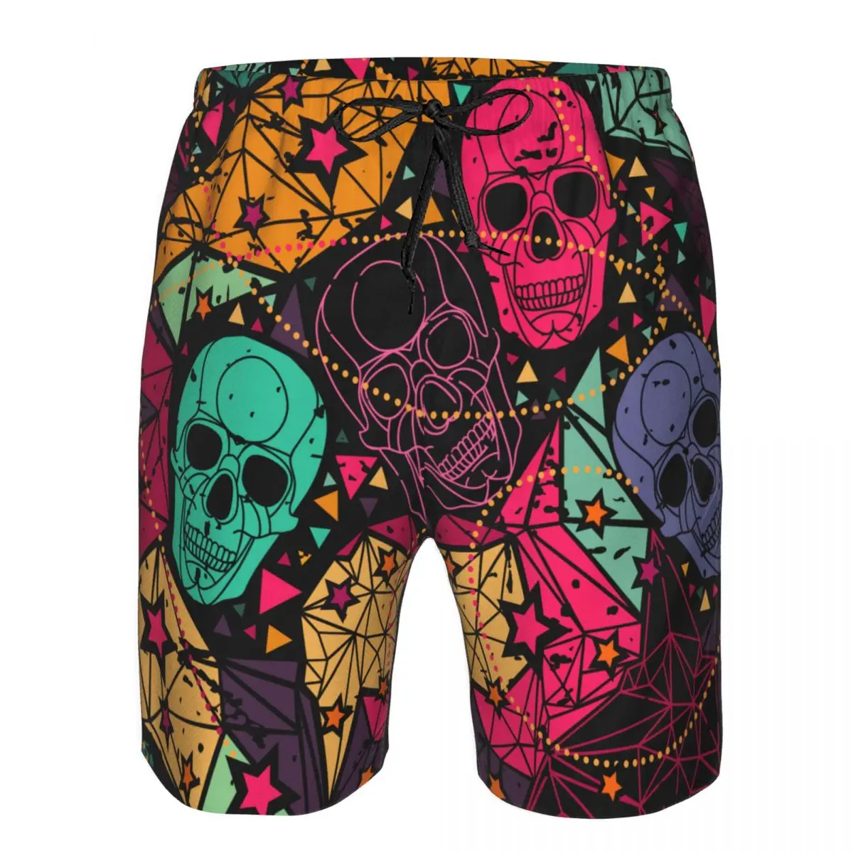

Swimsuit Beach Quick Drying Trunks For Men Floral Geometric Skull Swimwear Briefs Board Shorts Fast Dry Beachwear