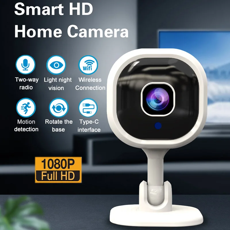 Smart Security Camera 1080P Wireless Cameras Baby Monitor HD Cam Mini IP Camera Motion Detection Surveillance Cam for Home