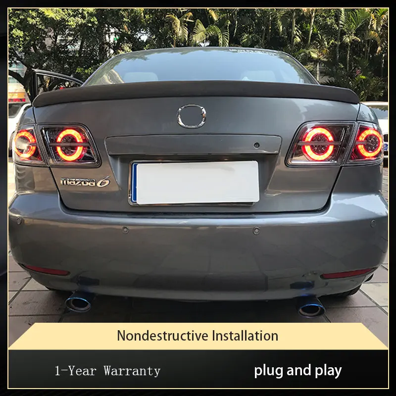 Автомобильные фары для Mazda 6 Mazda6 2003-2015 задние круглые дизайнерские светодиодные DRL