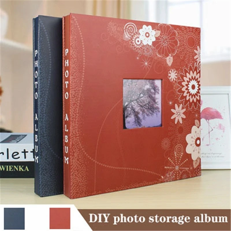 

Creative DIY Production Photo Album Baby Growth Anniversary Birthday Wedding Photo Album CoveredSelf-Adhesive12 Inch Photo Album