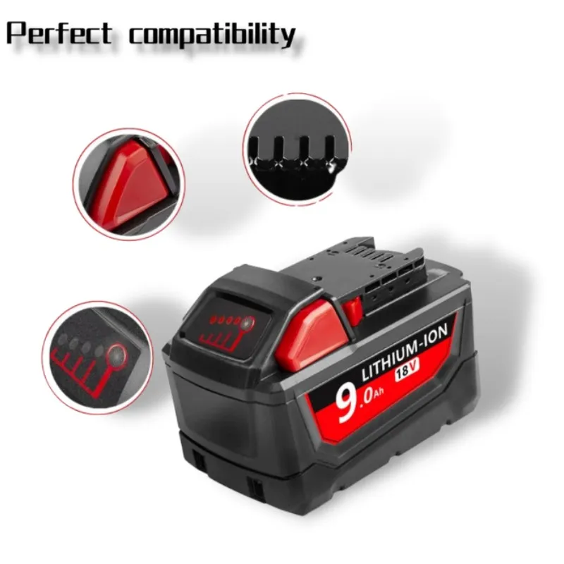 

18V 9000mAh Screwdriver Tool Battery, Lithium-ion M18 Battery. (Applicable To M18 48-11-1820 and Other Series Tools)