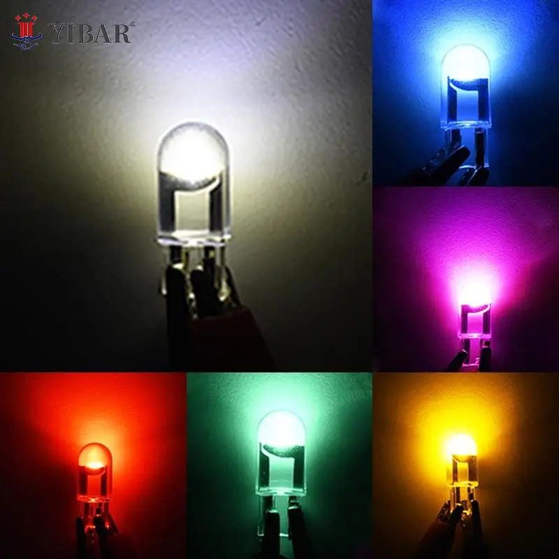 

COB Glass W5W Led T10 Car Light 6000K White Auto Automobiles License Plate Lamp