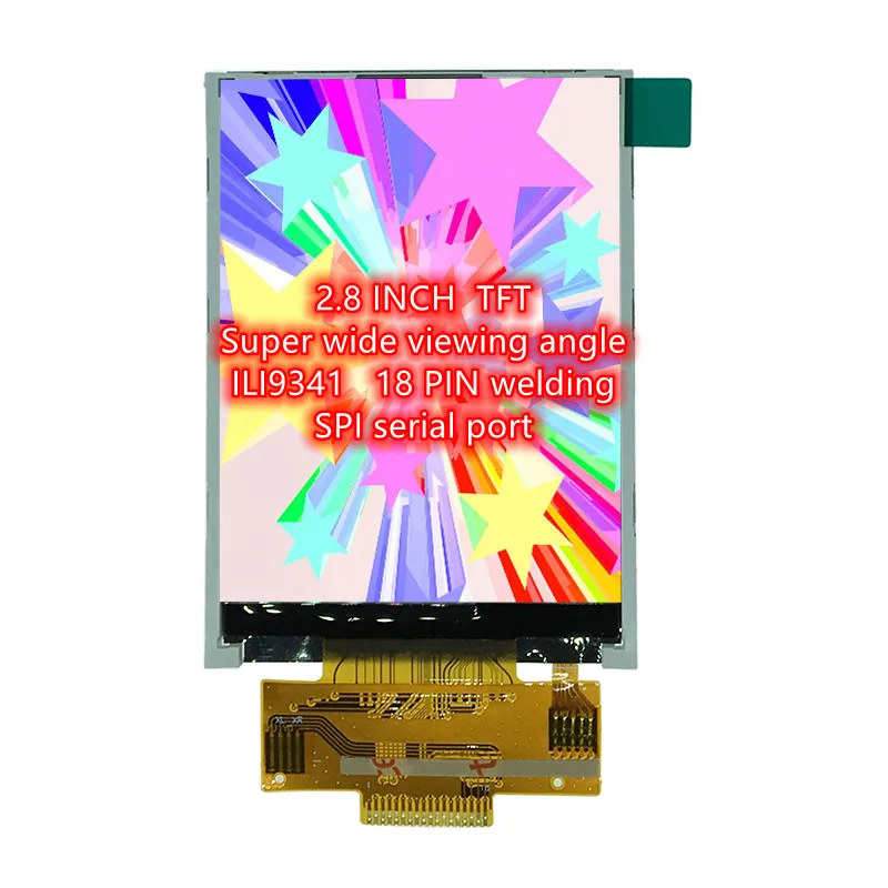 Полноцветный 3 5-дюймовый TFT LCD 18-контактный 2 8 мм 0 разрешение ILI9341 Привод IC супер