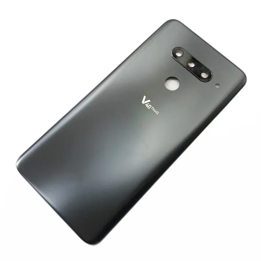 Задний корпус для LG V40 ThinQ крышка батарейного отсека чехол задней двери со стеклом