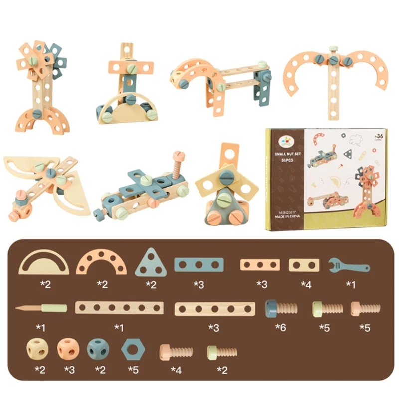 

Children Screw Assembly Kids Hands-on MultiFunction Repair Nut Tool Toy