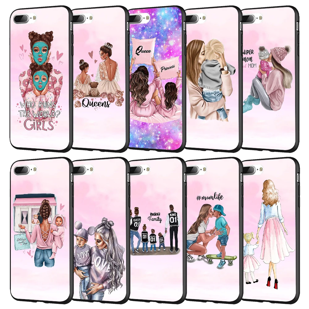 Чехол для iPhone 13 12 11 X XS XR 7 8 6S SE Plus Pro Max Mini Mom Day Young Girl Baby |