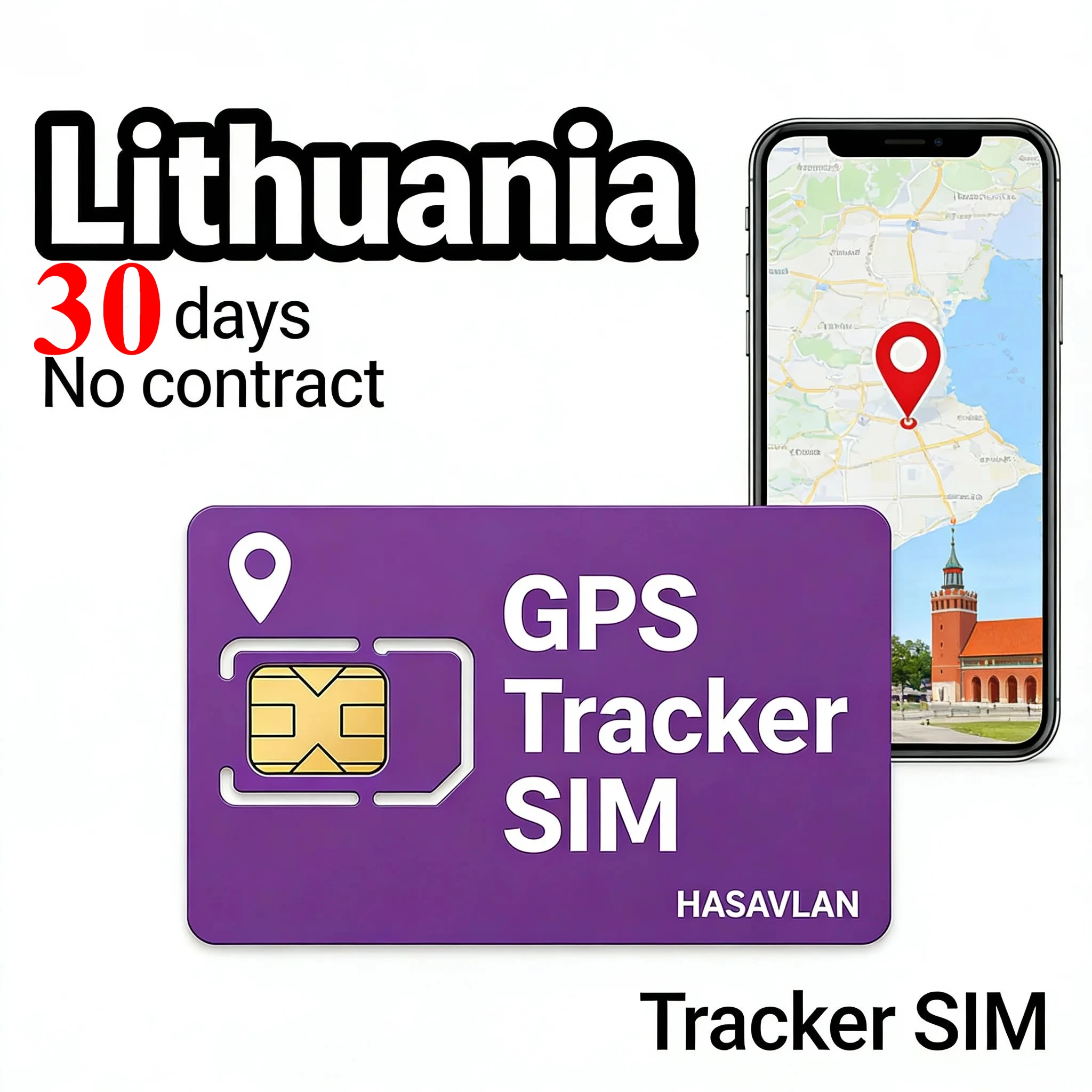 Фото 4G GPS-трекер с SIM-картой, Tri-cut Cat1 M2M без контракта, 30 МБ/30 дней для TK303F S20, ZOVAGOLO Литва №3