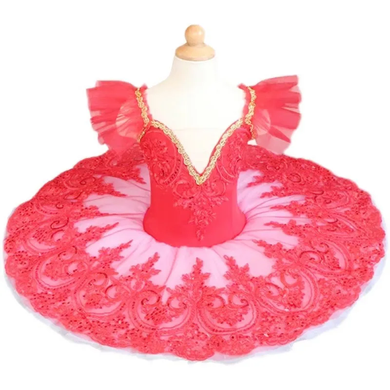 Детская балетная юбка платье для выступлений профессиональное Лебединое озеро