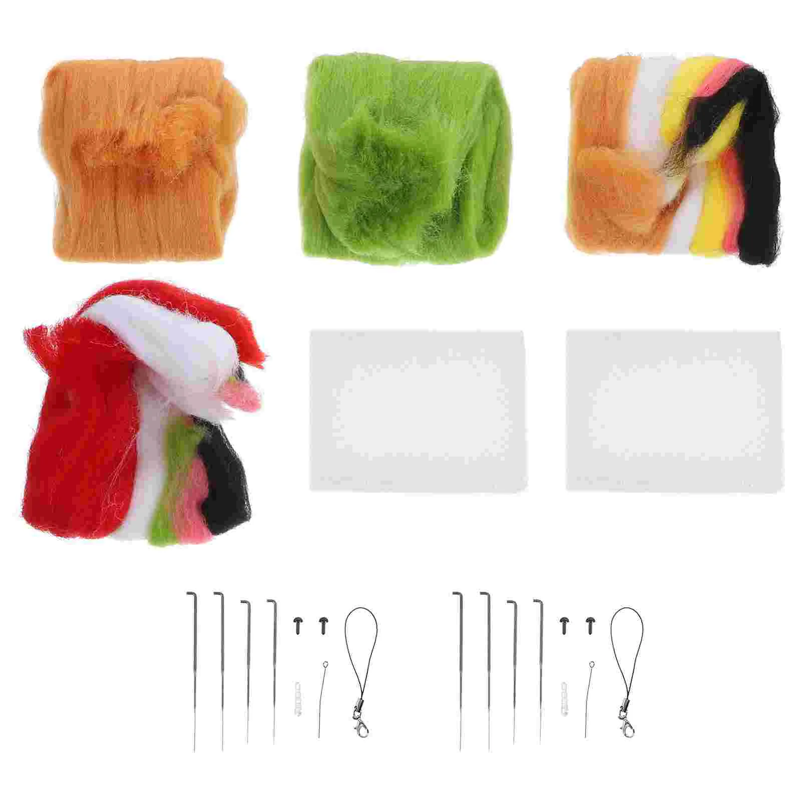 

2 Sets Kids Felt Needle Felting Kit Beginner for Craft Kids Diy Gift